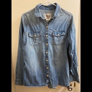 Blue Jean button down shirt